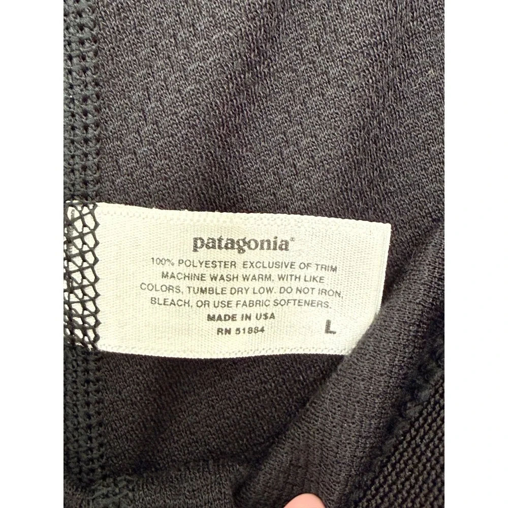 Patagonia Capilene Base Layer Bottoms Pants Men's Black Pull‎ On Stretch Large
